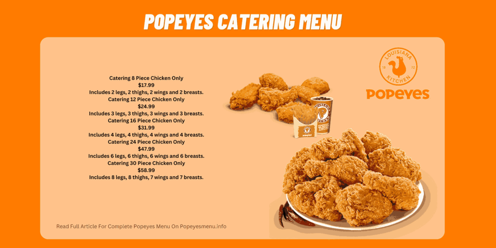 Popeyes Catering Menu